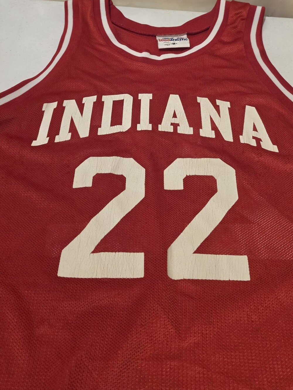 Vintage 90s Logo Athletic Indiana Hoosiers Basketball Jersey #22 Damon Bailey